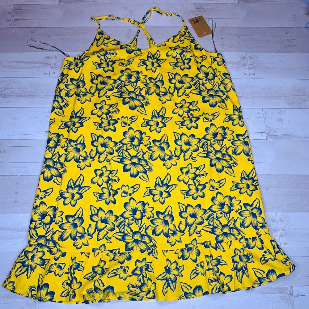 Vans Maria Flutter Dress in Yolk Electric - Picture 4 of 8